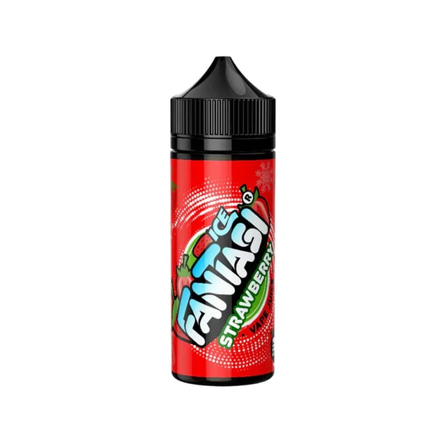 Fantasi Strawberry Ice 100ml nicotine free shortfill e-liquid bottle