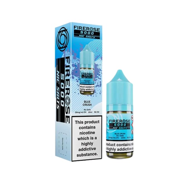 Elux Firerose 5000 Blue Crush nic salt e-liquid, 10ml bottle, 10mg and 20mg strengths