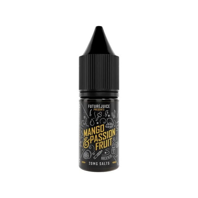 Future Juice Mango & Passionfruit nic salt 10ml bottle, 50/50 e-liquid in 5mg, 10mg and 20mg strengths