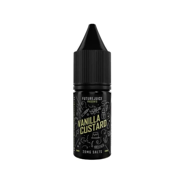 Future Juice Vanilla Custard nic salt e-liquid, 10ml bottle, 50/50, available in 5mg, 10mg and 20mg strengths