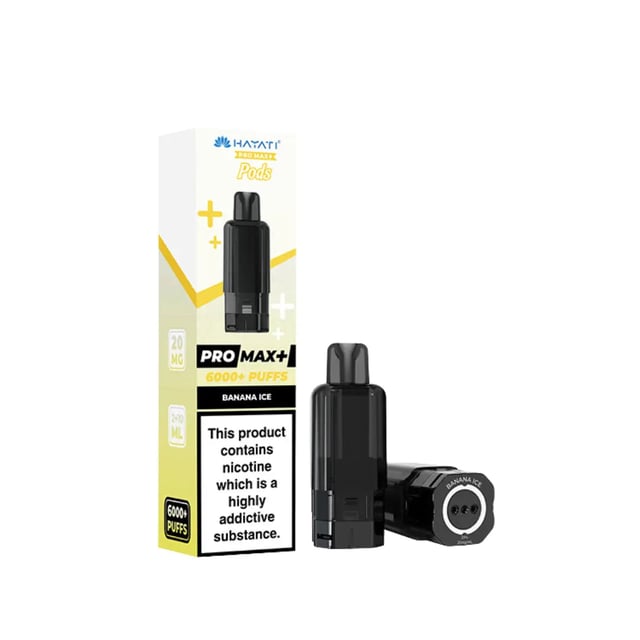 Hayati Pro Max Plus 6000 Refill Pods, prefilled pod kit for the Hayati Pro Max Plus 6000 device