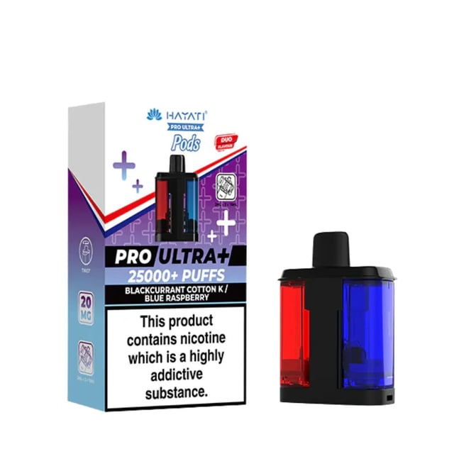 Hayati Pro Ultra Plus 25K Refill Pods prefilled pod kit in Fruit Bomb Strawberry Watermelon Bubblegum flavour