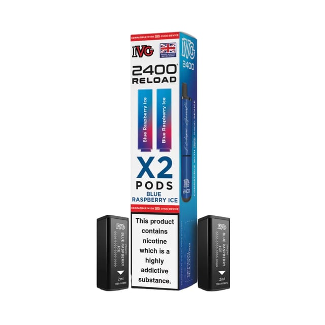 IVG 2400 Reload Pods prefilled pod kit pack for the IVG 2400 4-in-1 vape kit