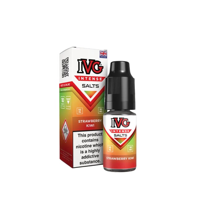 IVG Intense Strawberry Kiwi nic salt e-liquid, 10ml bottle, 10mg and 20mg strength