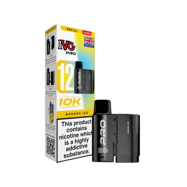 IVG Pro 12 Refill Pods, a prefilled pod kit for IVG Pro 10K and Pro 2 devices