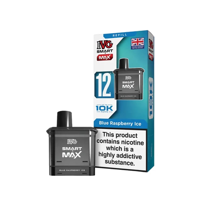 IVG Smart Max 10K Refill Pods, a prefilled pod kit with 2ml pod and 10ml container