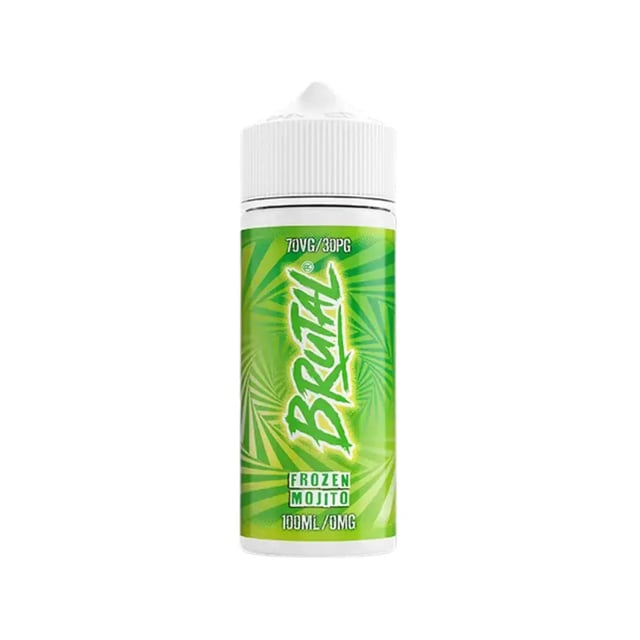 Just Juice Frozen Mojito Brutal 100ml shortfill e-liquid bottle, nicotine free 0mg shortfill