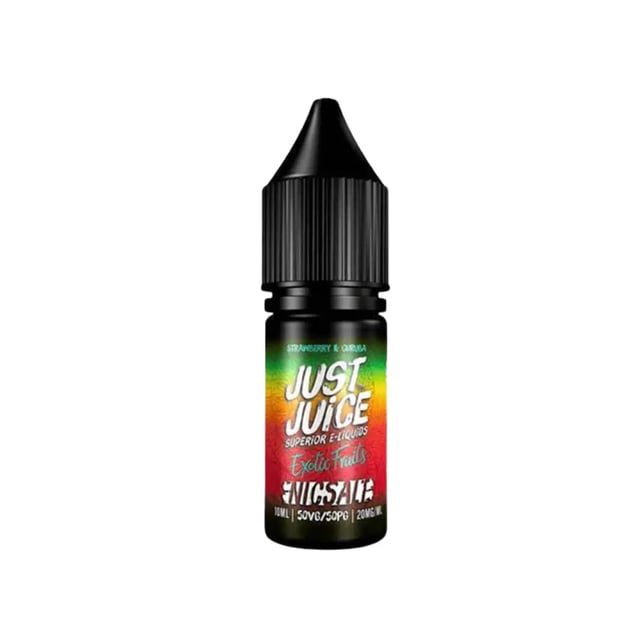 Just Juice Strawberry & Curuba nic salt e-liquid, 10ml bottle, 5mg, 11mg and 20mg strengths