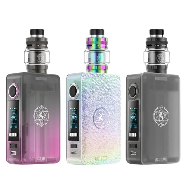 Lost Vape Centaurus N200 refillable pod kit box mod shown with the Centaurus Sub-Ohm Tank