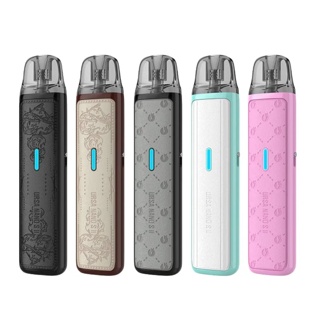 Lost Vape Ursa Nano S2 refillable pod vape kit shown in one of its leather-textured colour options