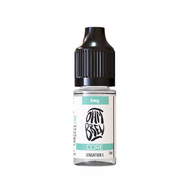 Ohm Brew Core Sensation X 50/50 e-liquid, 10ml bottle, freebase 3mg 6mg 12mg 18mg strengths
