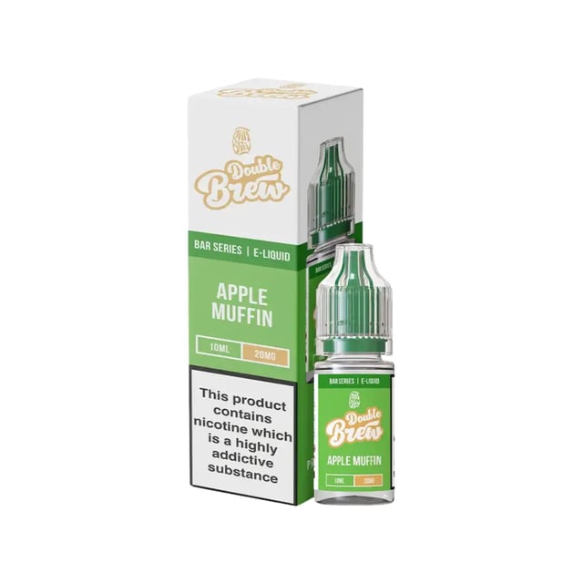 Ohm Brew Double Brew Apple Muffin nic salt e-liquid 10ml bottle, 5mg 10mg 20mg strengths