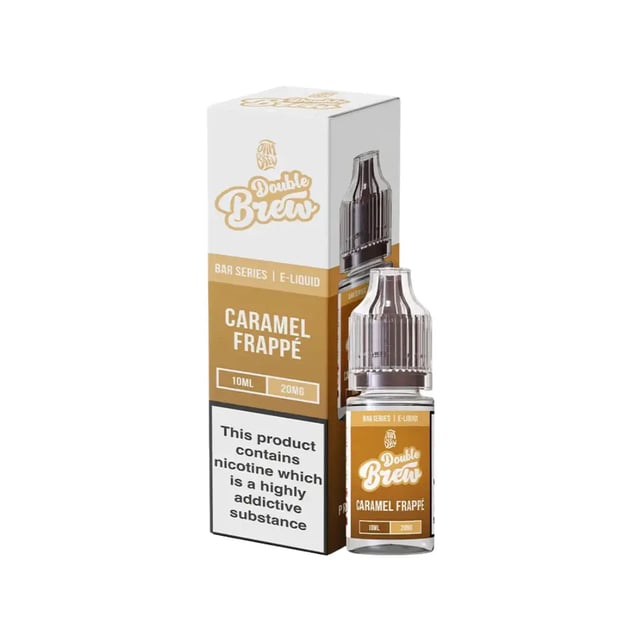 Ohm Brew Double Brew Caramel Frappe nic salt e-liquid 10ml bottle, 5mg 10mg and 20mg strengths