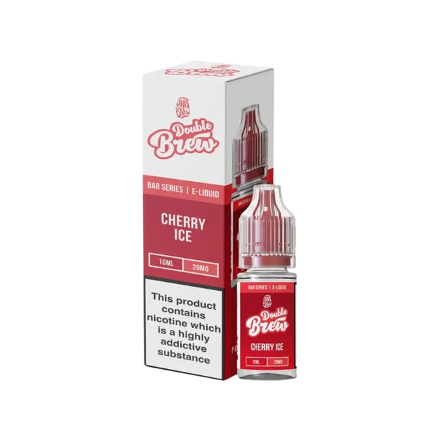Ohm Brew Double Brew Cherry Ice nic salt e-liquid, 10ml bottle, 5mg 10mg 20mg strengths