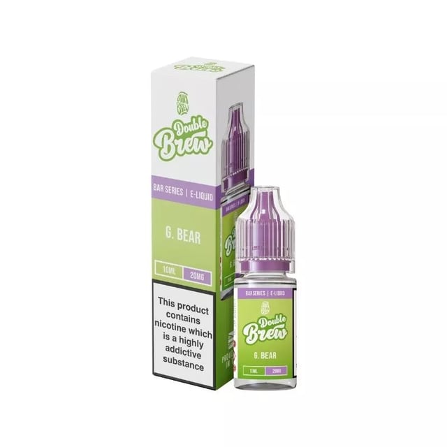 Ohm Brew Double Brew G. Bear nic salt e-liquid, 10ml bottle, available in 5mg, 10mg and 20mg strengths