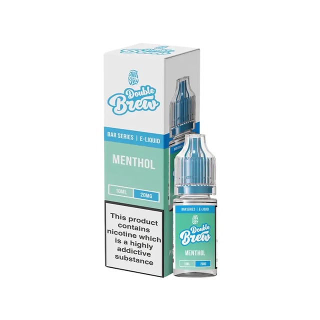 Ohm Brew Double Brew Menthol nic salt e-liquid, 10ml bottle, 5mg 10mg and 20mg strengths