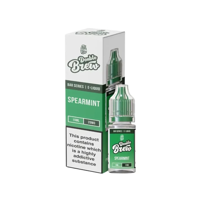 Ohm Brew Double Brew Spearmint nic salt e-liquid 10ml bottle in 5mg, 10mg and 20mg strengths