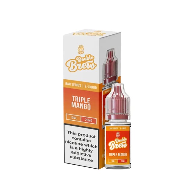 Ohm Brew Double Brew Triple Mango nic salt e-liquid 10ml bottle in 5mg, 10mg and 20mg strengths