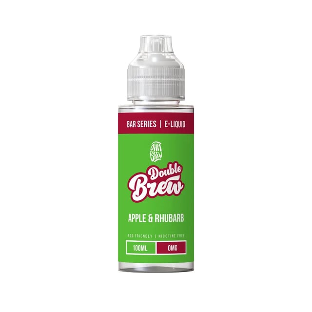 Ohm Brew Apple & Rhubarb 100ml nicotine free shortfill e-liquid bottle