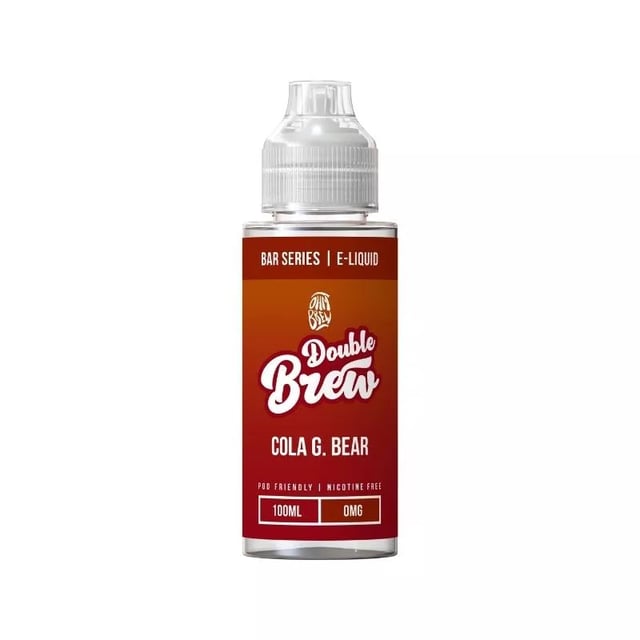 Ohm Brew Double Brew Cola G. Bear 100ml nicotine free shortfill e-liquid bottle