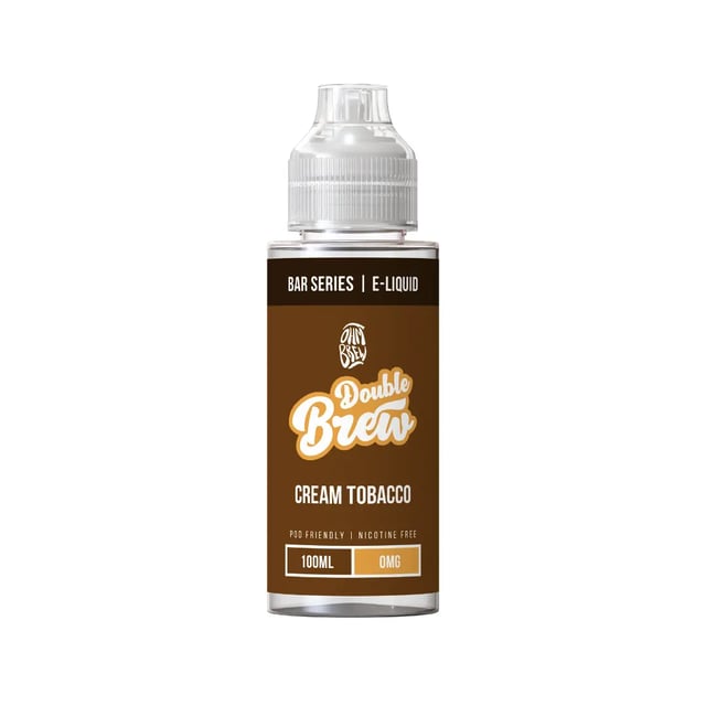 Ohm Brew Cream Tobacco 100ml nicotine free shortfill e-liquid bottle, 50/50 VG/PG