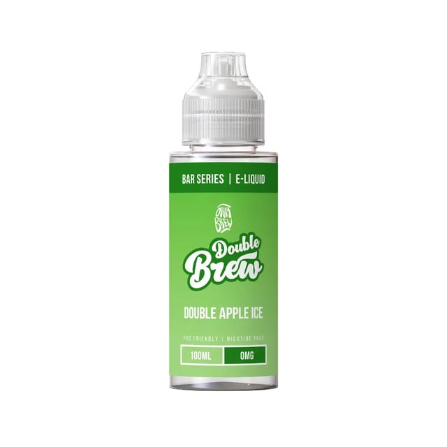 Ohm Brew Double Apple Ice 100ml nicotine free shortfill e-liquid bottle