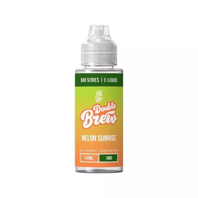 Ohm Brew Double Brew Melon Sunrise 100ml nicotine free shortfill e-liquid bottle