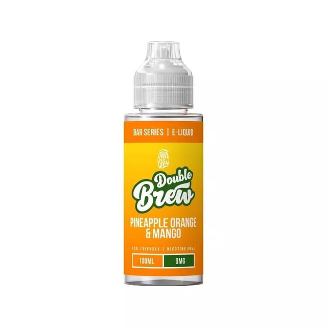 Ohm Brew Double Brew Pineapple Orange & Mango 100ml nicotine free shortfill e-liquid bottle
