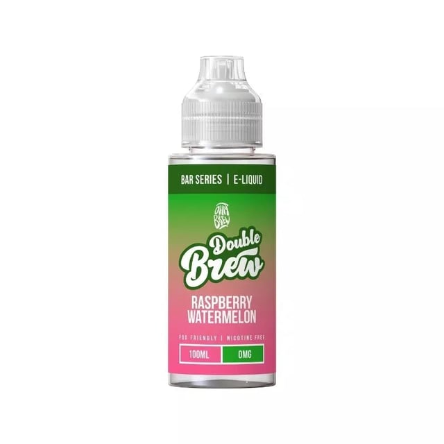 Ohm Brew Double Brew Raspberry Watermelon 100ml nicotine free shortfill e-liquid bottle
