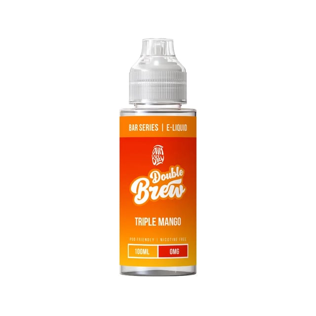 Ohm Brew Triple Mango 100ml shortfill e-liquid bottle, nicotine free 0mg, ready for a nic shot