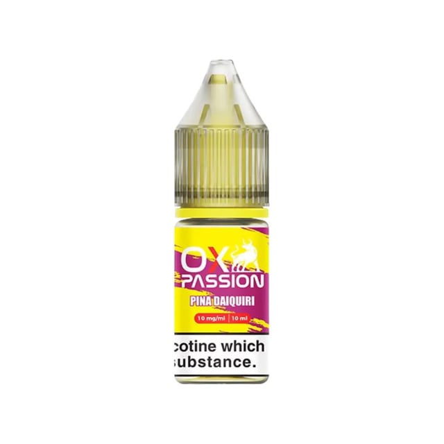 OX Passion Pina Daiquiri nic salt e-liquid, 10ml bottle, 50/50 VG/PG, 10mg and 20mg strengths