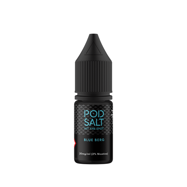 Pod Salt Core Blue Berg nic salt e-liquid, 10ml bottle, 50/50 VG/PG, available in 11mg and 20mg