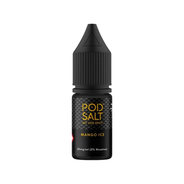 Pod Salt Core Mango Ice nic salt e-liquid, 10ml bottle, available in 11mg and 20mg strengths