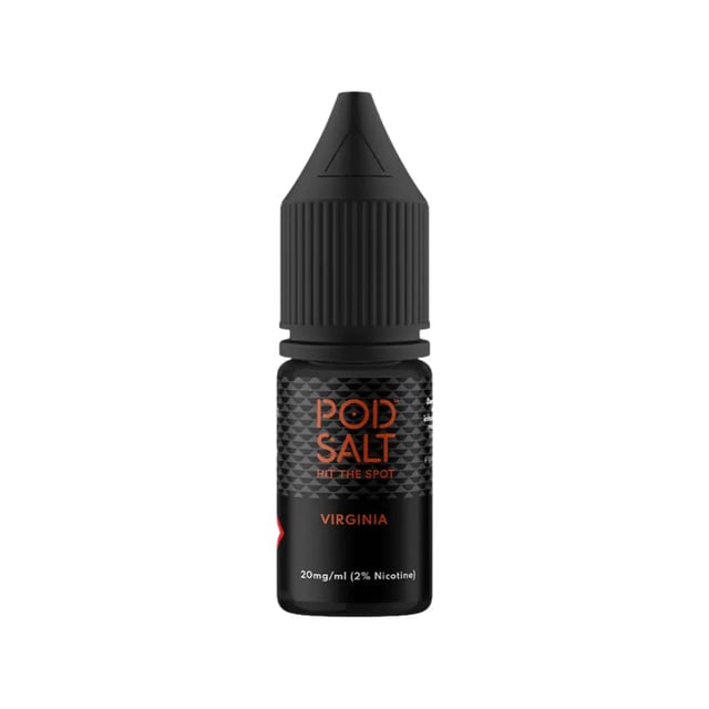 Pod Salt Core Virginia nic salt e-liquid, 10ml bottle, 50/50 VG/PG, available in 11mg and 20mg