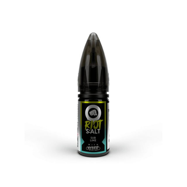 Riot Squad Sub Lime nic salt, 10ml bottle, 50/50 e-liquid available in 10mg and 20mg strengths
