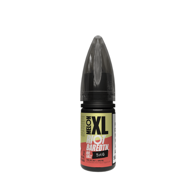 Riot Squad Bar Edition Melon XL nic salt 10ml bottle, 50/50 blend, 10mg and 20mg nicotine strengths