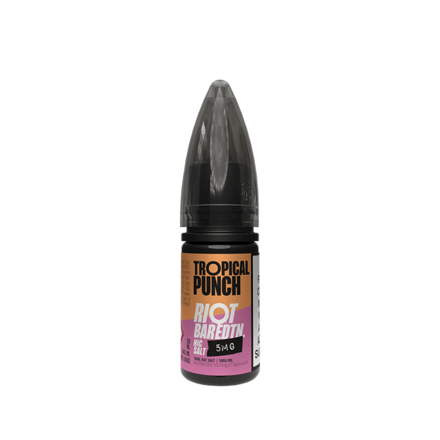 Riot Squad Bar Edition Tropical Punch nic salt 10ml bottle, 10mg and 20mg nicotine strengths