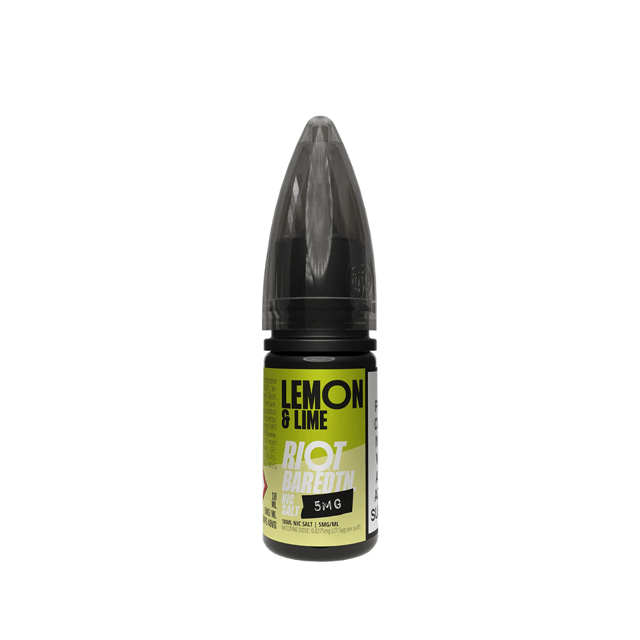 Riot Squad Bar Edition Lemon & Lime nic salt 10ml bottle, 50/50 VG/PG, 10mg and 20mg strengths