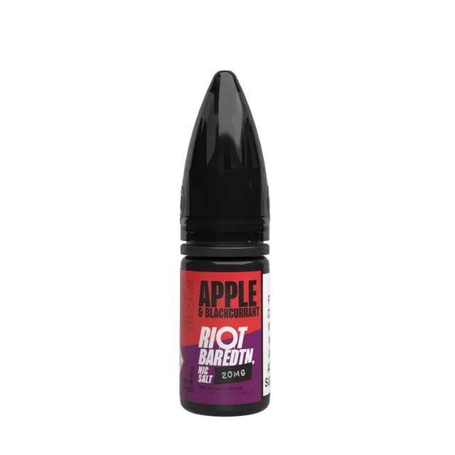 Riot Squad Bar Edition Apple & Blackcurrant nic salt 10ml bottle, 50/50 VG/PG, 10mg and 20mg strengths