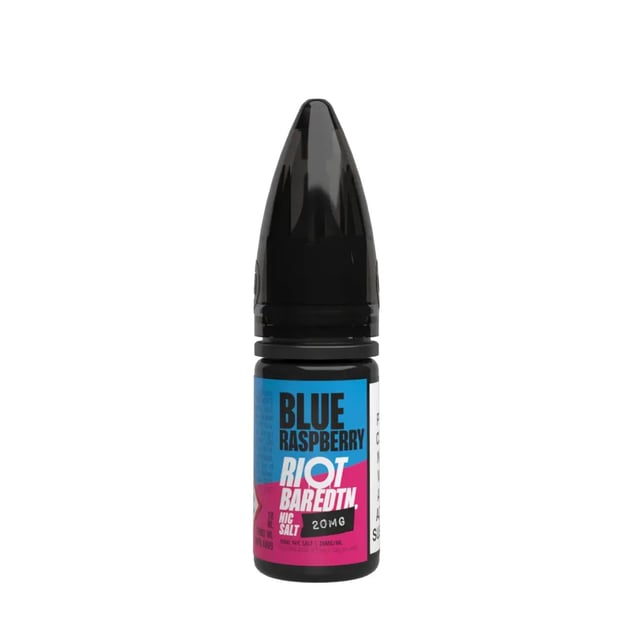 Riot Squad Bar Edition Blue Raspberry nic salt 10ml bottle, 10mg and 20mg strengths
