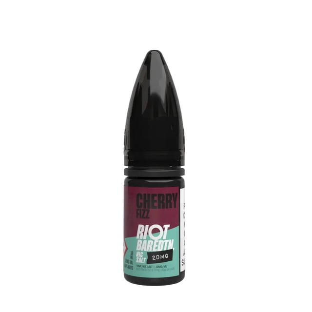 Riot Squad Bar Edition Cherry Fizz nic salt, 10ml bottle, 50/50 VG/PG, 10mg and 20mg strengths