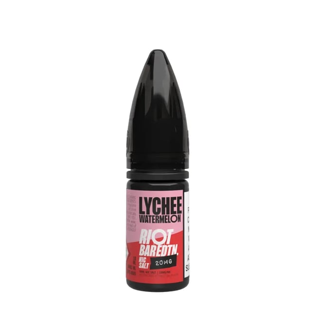 Riot Squad Bar Edition Lychee Watermelon nic salt, 10ml bottle, 50/50 VG/PG, 10mg and 20mg strengths