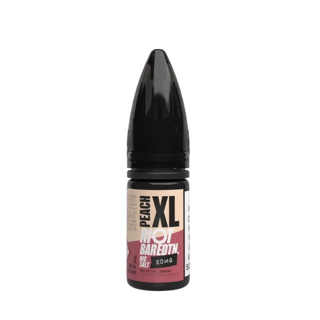 Riot Squad Bar Edition Peach Xl nic salt e-liquid, 10ml bottle, 10mg and 20mg strengths