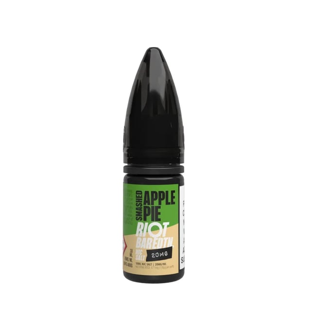 Riot Squad Bar Edition Smashed Apple Pie nic salt, 10ml bottle, 50/50 VG/PG, 10mg and 20mg strengths