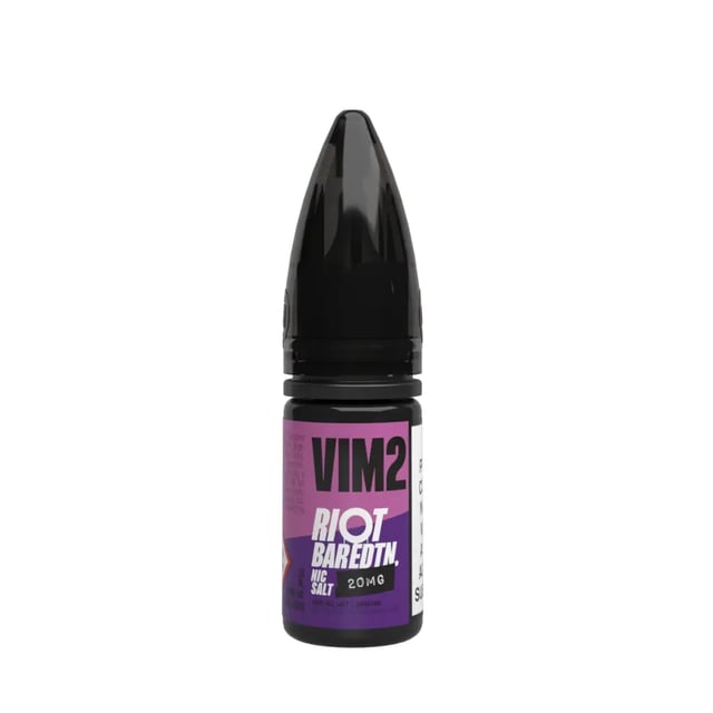 Riot Squad Bar Edition Vim2 nic salt 10ml bottle, mixed berry and blackcurrant flavour, 10mg and 20mg strengths