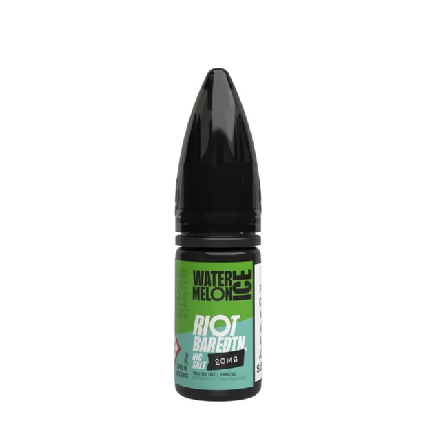 Riot Squad Bar Edition Watermelon Ice nic salt 10ml bottle, 10mg and 20mg nicotine strengths