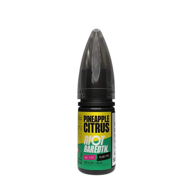 Riot Squad Bar Edition No Ice Pineapple Citrus nic salt, 10ml bottle, 10mg and 20mg strengths