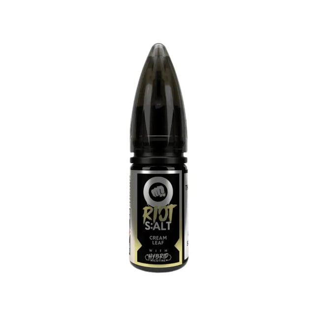 Riot Squad Cream Leaf nic salt e-liquid, 10ml bottle, 50/50 VG/PG, available in 10mg and 20mg