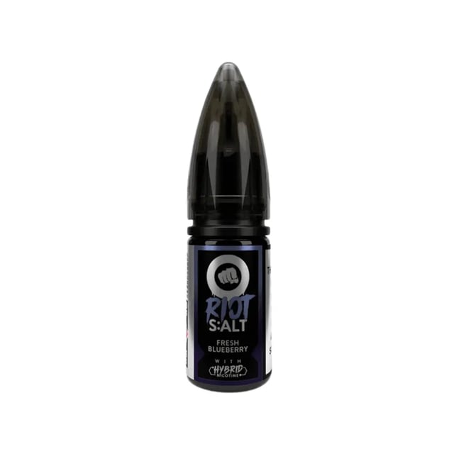 Riot Squad Fresh Blueberry nic salt 10ml bottle, 50/50 e-liquid in 10mg and 20mg strengths