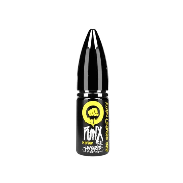 Riot Squad PUNX Guava, Passionfruit & Pineapple nic salt 10ml bottle, 10mg and 20mg strengths